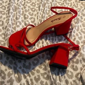 SHEIN Red Heels size 10